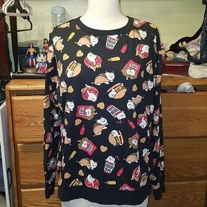 H&M Cat Junk Food Sweater